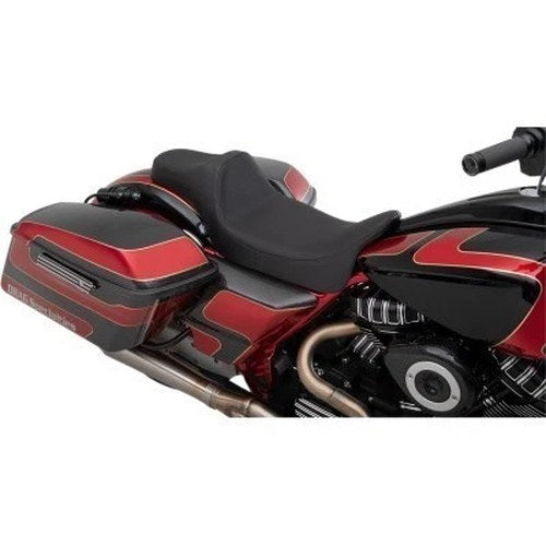 Drag Specialties Predator 2-Up Smooth Seat Extended Reach for Touring 08-20