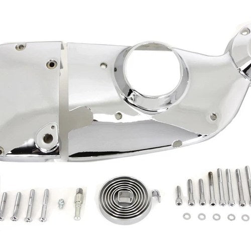 V-Twin 42-0896 Chrome Cam and Sprocket Cover Kit