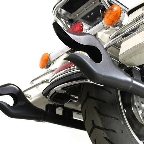 V-Twin 30-1436 36" Straight Flame Exhaust Pipe Extension Set Black