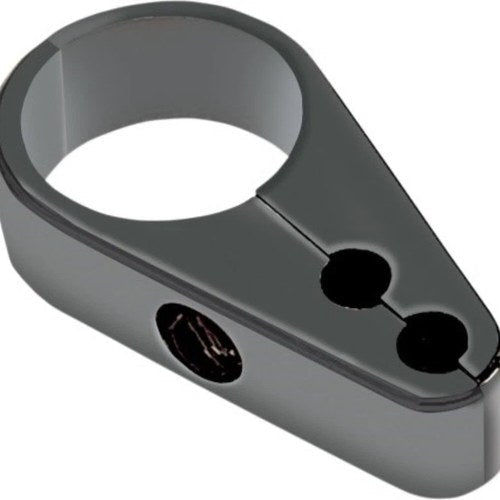 Drag Specialties 0658-0074 Black 1" Clamp for Dual Throttle Cable Motorcycle