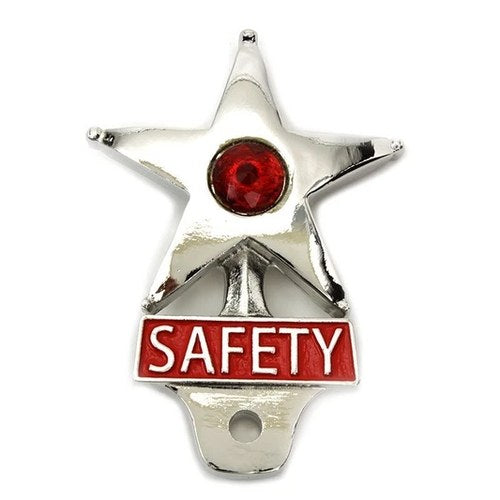 V-Twin 48-1608 Safety Star License Plate Topper with Reflector