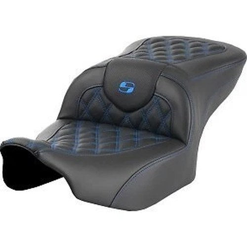 Saddlemen 0801-1713 Roadsofa Blue Lattice Stitch Seat Harley Fltr Flhx '23-'24