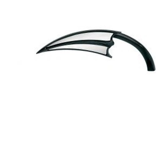 Arlen Ness 13-028 Black Scoop Micro-Mirror Left Side Only - Sold Each
