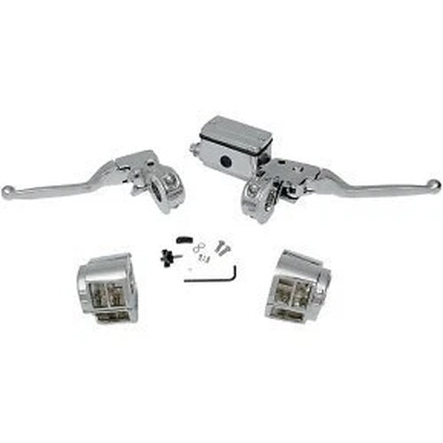 Drag Specialties 0610-0501 Chrome Handlebar Control Kit for 84-95 Big Twin
