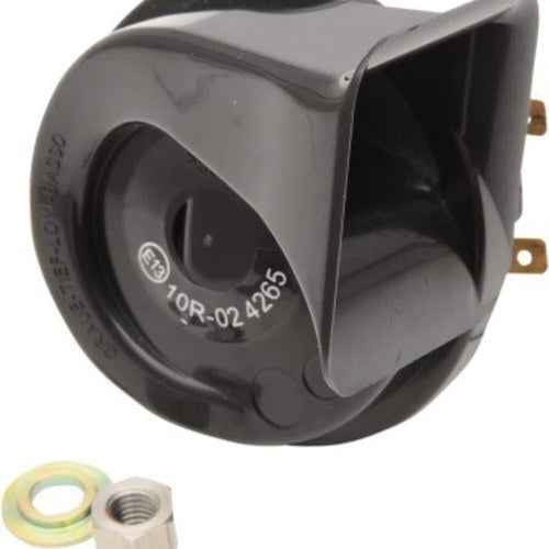 Drag Specialties 2107-0156 Universal Mount Black 12V Horn for Harley