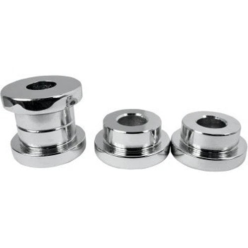 LA Choppers LA-7400-50 Chrome Solid Handlebar Riser Bushing Set