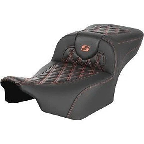Saddlemen 0801-1796 Roadsofa Extended Reach Seat Orange Stitch Fltr Flhx 23-24