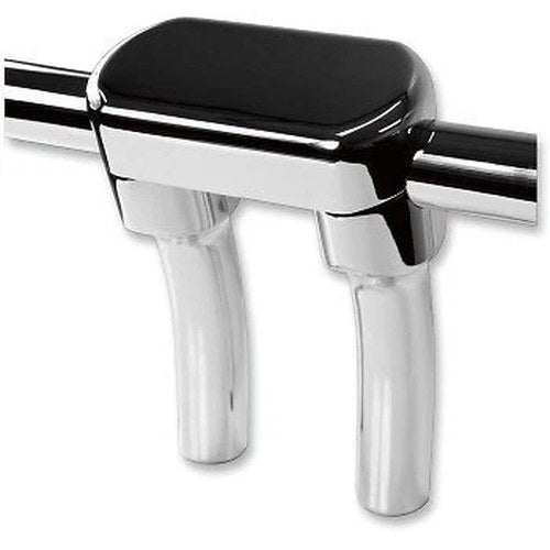 LA Choppers Chrome 5-1/2" Hefty Riser & Top Clamp Kit for 1-1/4" Handlebars