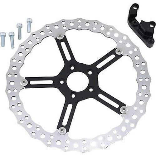 Arlen Ness 02-996 Big Brake Jagged Floating Front Rotor Kit for 17"+ Wheel