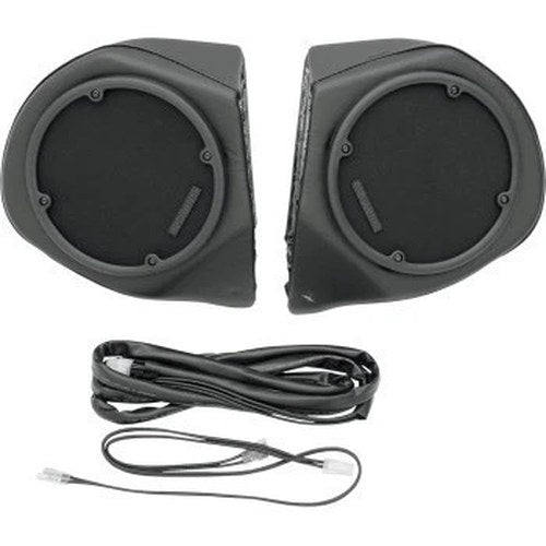 Hogtunes Rear Speaker Pods for Harley 98-13 w/ radio & King Tour Box
