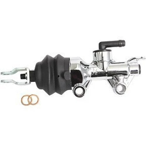 Drag Specialties 1731-0567 Chrome Rear Brake Master Cylinder 07-13 Sportster