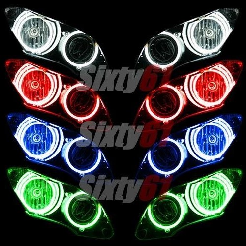Yamaha R1 2004 2005 2006 Ccfl Quad Halo Angel Eyes lights rings motorcycle