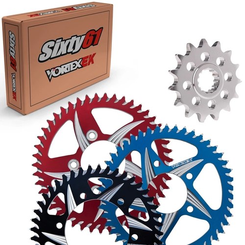 R1 Front and Rear Sprocket 1998-2013 2014 Yamaha Vortex 530 Pitch Red Blue Black