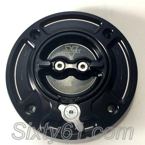 Hayabusa Gas Cap Vortex 1999-2003 2004 2005 2006 2007 Black Fuel Tank Keyless