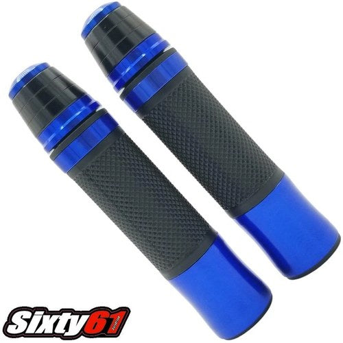 Kawasaki Ninja ZX6R ZX9R ZX10R ZX12R ZX14R H2 Blue Grips Gel Comfort Bar End