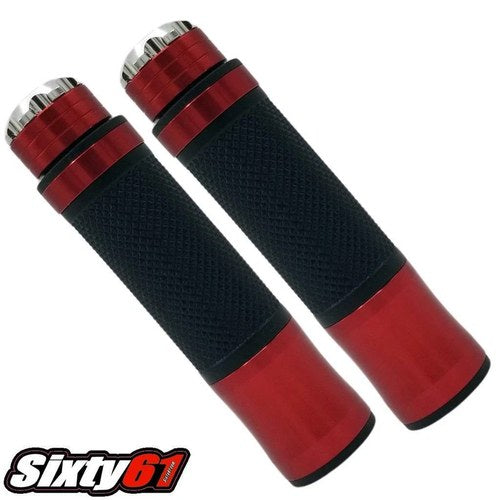 Honda CBR600RR CBR1000RR Chrome Red Grips Gel Comfort Hand Cbr 600RR 1000RR