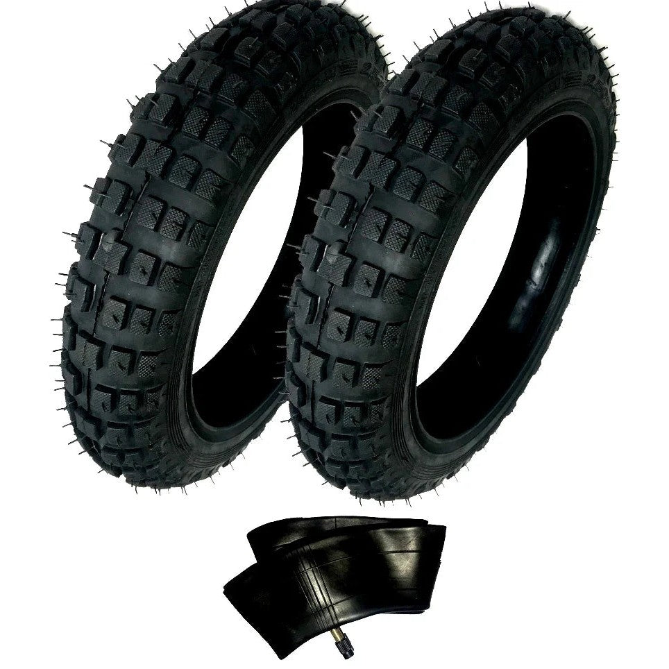 2) HD Tires And 1) Tube 2.50-10 2.50X10 Straight Yamaha PW50 PW-50 PW 10" 50CC