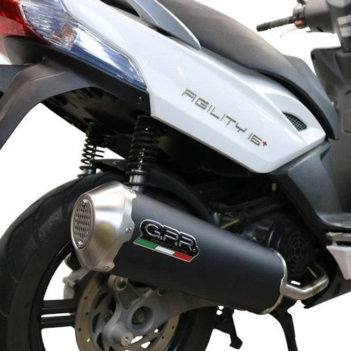 Gpr Exhaust Kymco Agility 200 - R16 2010-14 Furore Nero Race DB Killer Full Sys