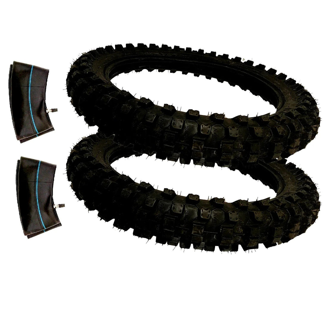 Pair OF 70/100-19 Dirt Bike Tires + Tube BSA Yamaha KTM Kawasaki Crf Motorcycles
