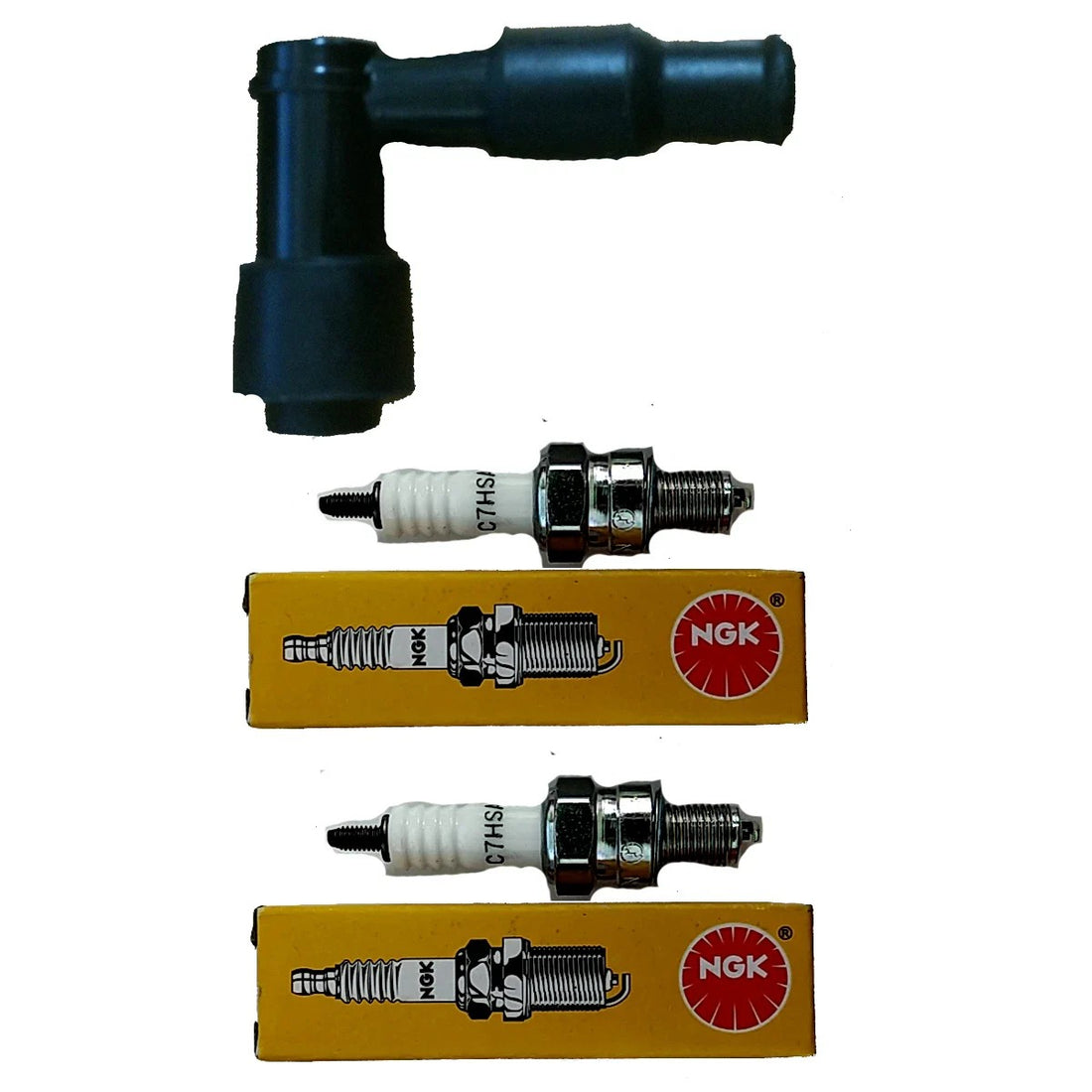 2) Spark Plug + Cap For Honda CRF80F Crf 80 F CRF80 Bike Youth Sparkplug New