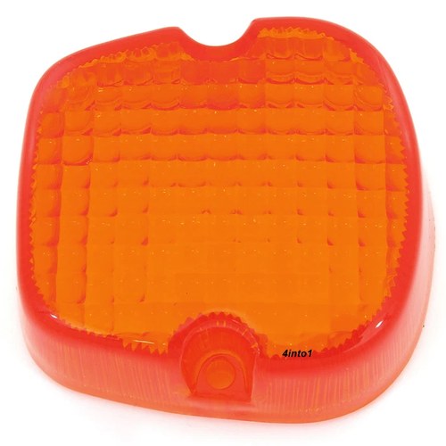 Honda Turn Signal Lens - 33402-428-671 - Amber - XL125 XL185 XL250 XL500 FT500