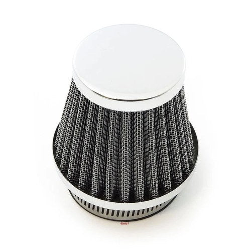 Chrome Performance 50mm High Flow Intake Air Filter Pod Motorcycle ATV Moped