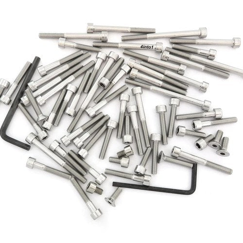 Stainless Steel Allen Bolt Set - Honda CB750 CB750F CB750K 1969-1978 - 60 Bolts