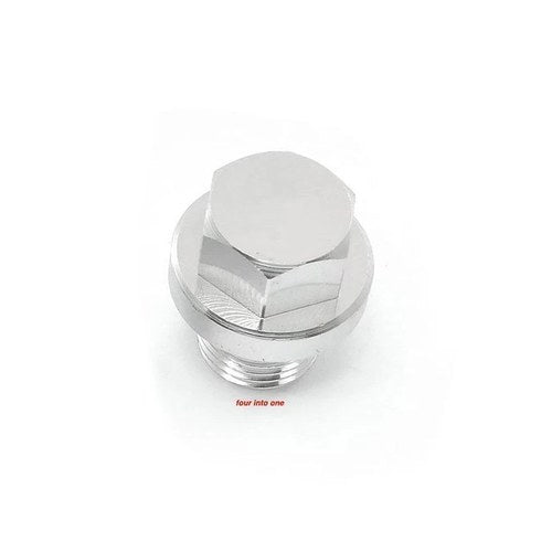 TTR400 Anodized Aluminum Oil Gallery Plug - 16mm - Silver - Honda CB350F CB400F