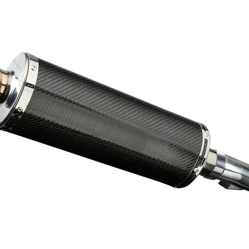 Delkevic 14" Carbon Oval Muffler Slip On - Honda NC700X NC750 2012-2021