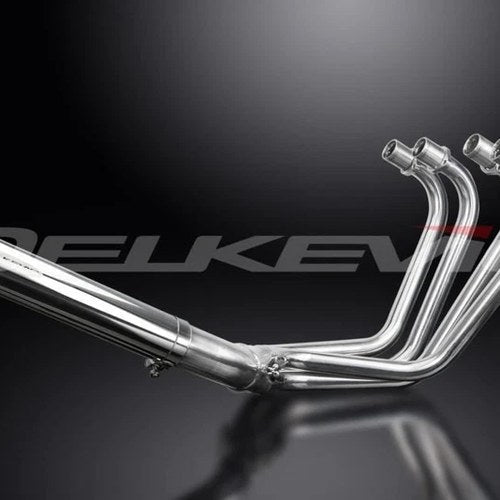 Delkevic Full 4into1 Stainless Exhaust - Kawasaki Z1-R KZ1000D 1977-1980 Muffler