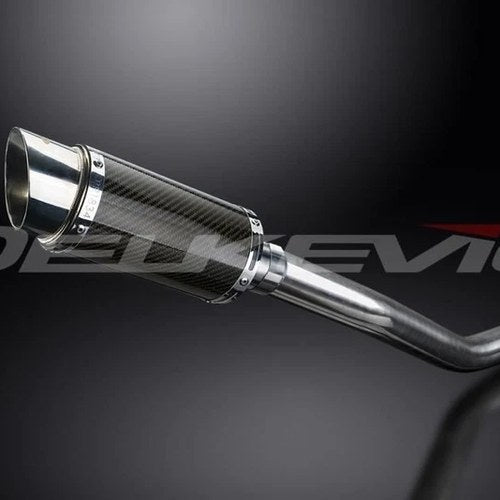 Delkevic 8" Carbon Fiber Slip On Muffler - Kawasaki ZX9R Ninja 2000-2001 Exhaust