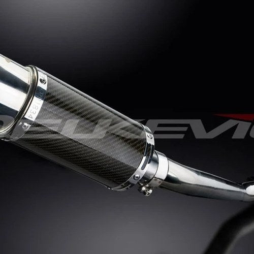 Delkevic 8" Carbon Round Muffler - Suzuki GSF1200 Bandit 1995-2005 Exhaust