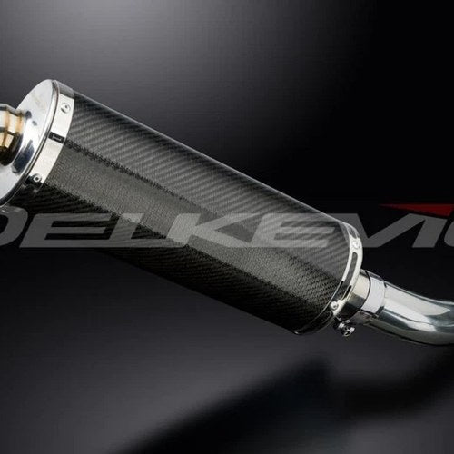 Delkevic 14" Carbon Oval Muffler - Suzuki GSX650 Katana 650 2007-2016 Exhaust