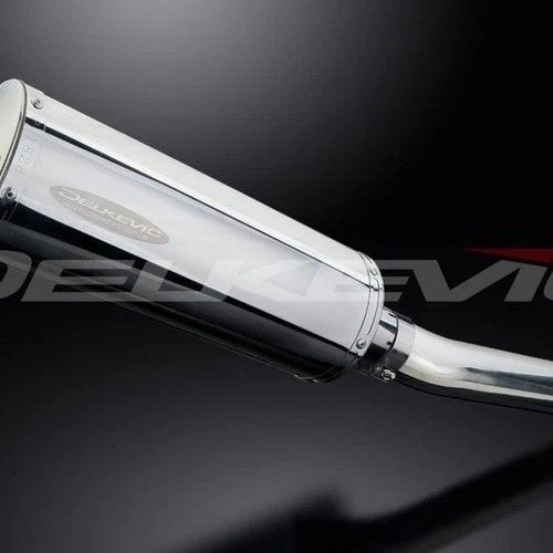 Delkevic 14” Stainless Oval Muffler - Yamaha YZF-R6/S 2006-2009 Exhaust