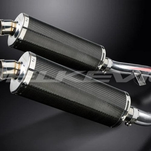 Delkevic 14" Carbon Oval Slip On Muffler - Yamaha FJR1300 2006-2021 Exhaust