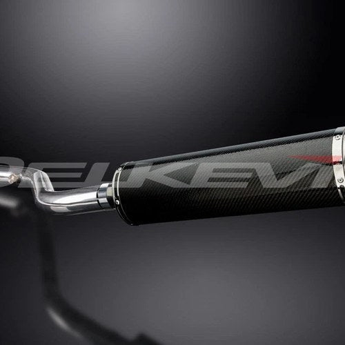 Delkevic 18" Carbon Fiber Oval Slip-On Muffler - BMW R1150RT - 2001-2005 Exhaust
