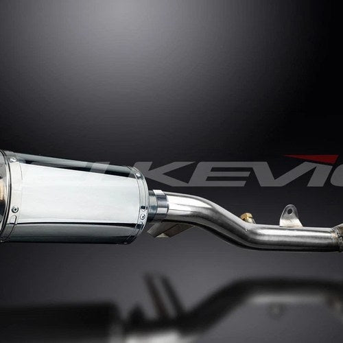Delkevic 9" Stainless SS70 Oval Muffler - Honda NT700V Deauville - 06-15 Exhaust
