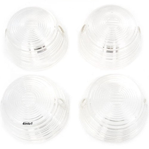 Honda Clear Turn Signal Lens Set - 33402-268-672 - CB100 CB125 CB200 CB350 CB400
