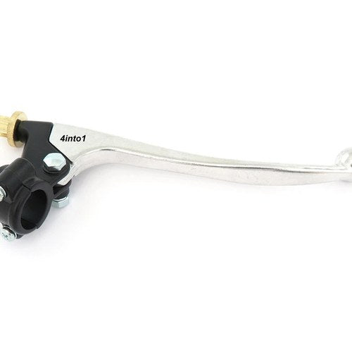 Kawasaki Drum Brake Motorcycle Lever Assembly - Black & Chrome - 7/8"