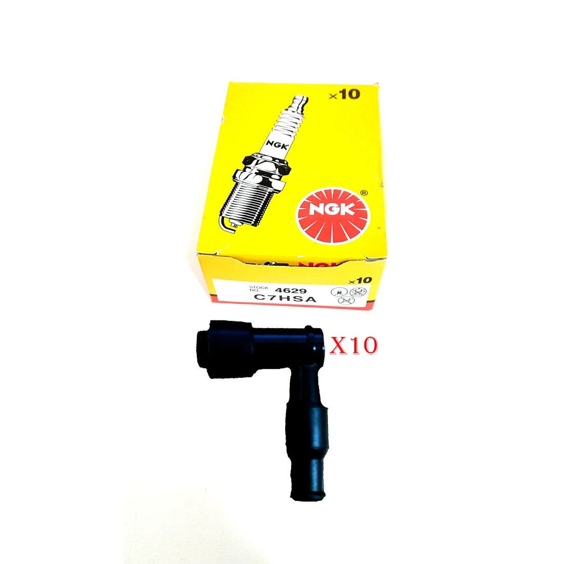 Shop Set OF 10 Spark Plug + Caps TTR-50E 50CC Ttr 50 Bike Youth Sparkplug C7HSA
