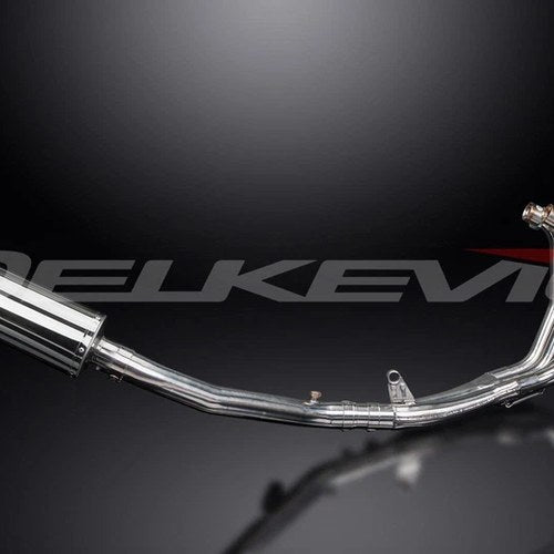 Delkevic Full 4-1 Stainless Exhaust 9" Oval Muffler - Honda CBR600 F4i - 01-06