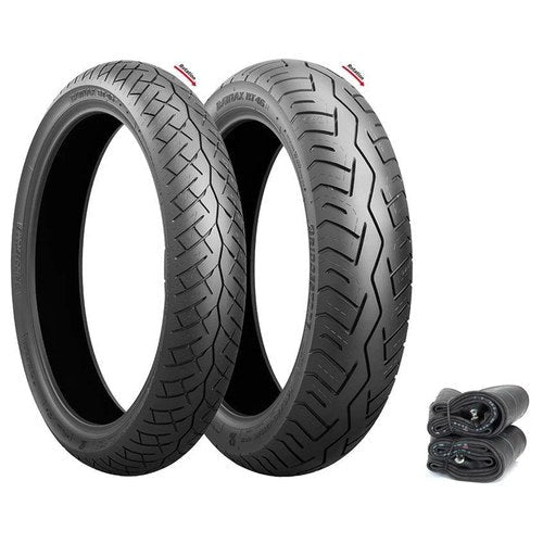 Bridgestone Battlax BT-46 Tire Set Honda CB750A 1976 CB750K 77-78 Tires + Tubes