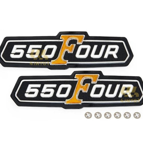 Set of 2 - Side Cover Emblems - 87124-374-000 - Honda CB550K 1974-1976