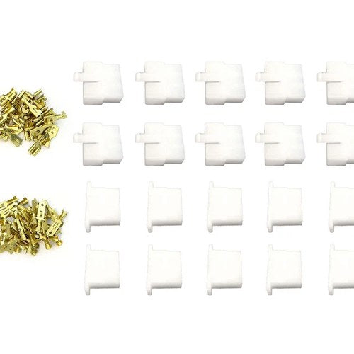 Set of 10 - Motorcycle Wiring Locking Connector Kits 6.3mm - 1/4" Series - 6 Pin