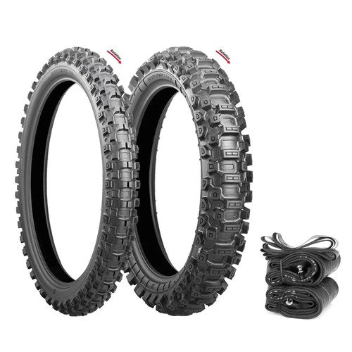 Bridgestone Battlecross X31 Tires Tubes & Rim Strips Set Honda CRF250R 2004-2018