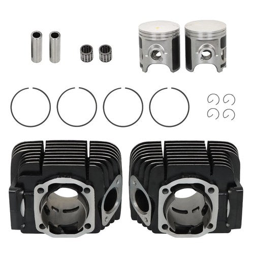Set For Yamaha Rd350 Cylinder Rebuild Kit Pistons Rings Pins 1973-75 Us/Uk