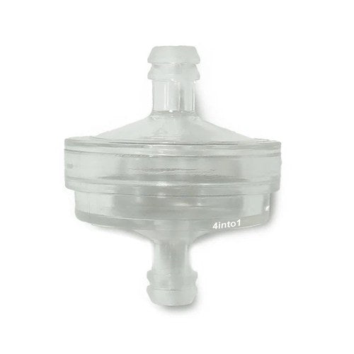Clear Disc In-Line Gas Fuel Filter 1/4" 6mm - 5/16" 8mm Motorcycle Scooter ATV