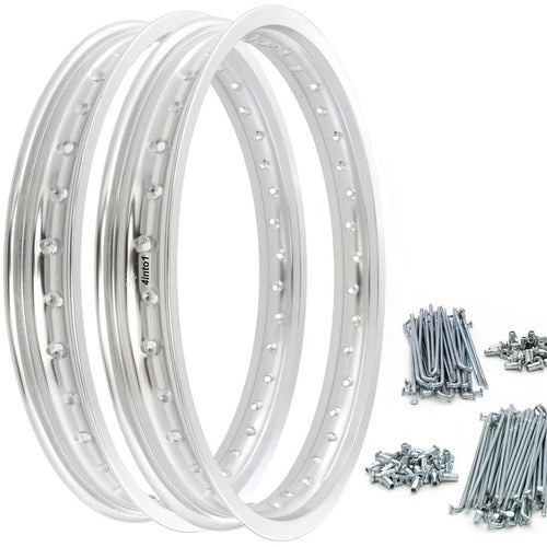 Rising Sun Silver Aluminum Rim & Spoke Set - Honda CB750F - 1975 1976