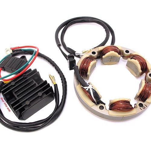 Ricks High Output Charging Kit Rectifier Regulator Stator Honda CB350 CB360 Twin