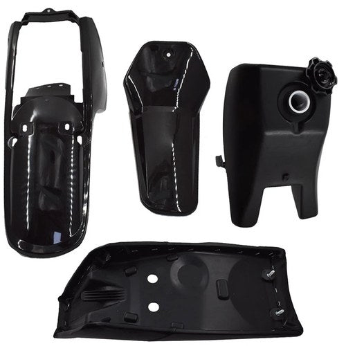 Black For Yamaha PW80 PW 80 Peewee Fuel Gas Tank Seat Plastic Fender Fairing Kit